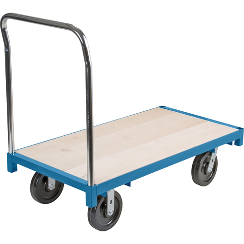 Heavy-Duty Platform Truck, 48" L x 24" W, 2500 lbs. Capacity, Nylon Casters Ontario Packaging