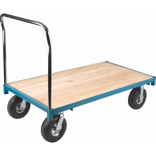 Heavy-Duty Platform Truck, 48" L x 24" W, 1200 lbs. Capacity, Pneumatic Casters Ontario Packaging