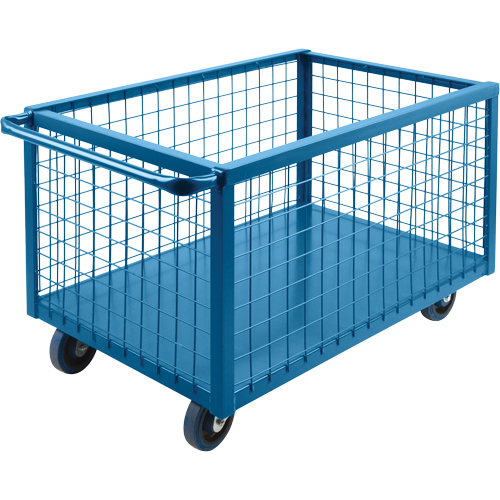 Wire Mesh Box Truck, Steel, 63" L x 24" W x 31.5" H, 20 cu. ft. Volume, 1200 lbs. Capacity Ontario Packaging
