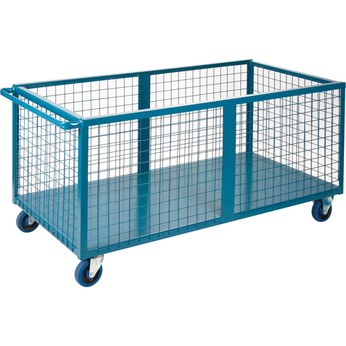Caisson en treillis m&eacute;tallique, Acier, 75" lo x 30" la x 31,5" h, Volume 30 pi³, Capacit&eacute; 1200 lb Ontario Packaging