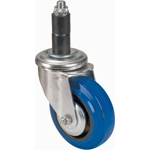 Roulette en caoutchouc &agrave; tige, Pivotant, Diam&egrave;tre 4" (101,6 mm) Ontario Packaging