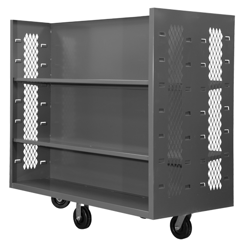 Wire Shelf Cart, Steel, 30" x 54" x 60", 1500 lbs. Capacity Ontario Packaging