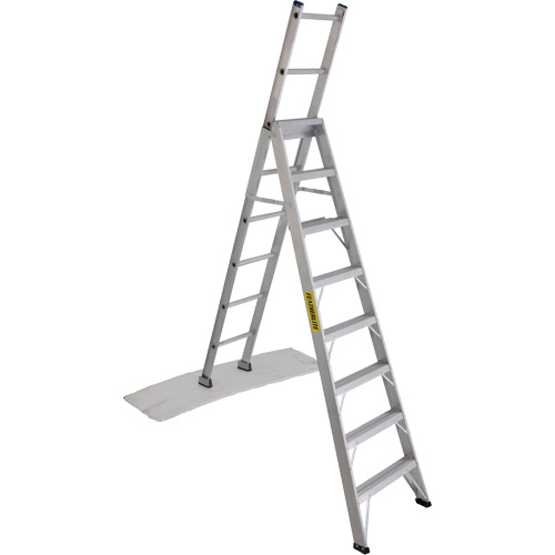 2700 Series Industrial Duty Multi-Way Ladders, 8', Aluminum, 250 lbs. Cap., ANSI 1, CSA 1 Ontario Packaging