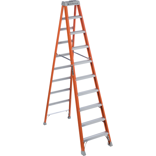 Escabeaux industriels robustes, 10', Fibre de verre, Capacit&eacute; 300 lb, Type 1A Ontario Packaging