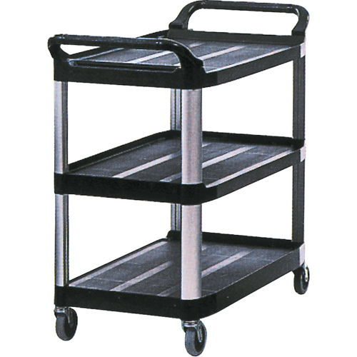 Utility Cart, 3 Tiers, 20" x 37" x 33-5/8", 300 lbs. Capacity Ontario Packaging