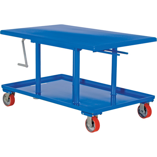 Table &eacute;l&eacute;vatrice &agrave; montant, 42" lo x 30" la, Acier, Capacit&eacute; 2000 lb Ontario Packaging