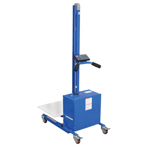 Quick Lift Platform Stacker, Electric Operated, 175 lbs. Capacity, 57" Max Lift Ontario Packaging