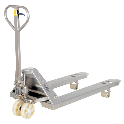 Pallet Truck, Stainless Steel, 48" L x 27" W, 5500 lbs. Capacity Ontario Packaging