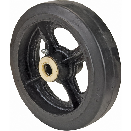 Rubber Wheels, 8" (203 mm) Dia. x 2" (51 mm) W, 600 lbs. (272 kg.) Capacity Ontario Packaging