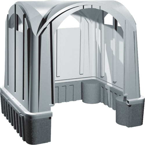 Outdoor Poly Shelters, 3 Walls, 7' L x 6' W x 7' H Ontario Packaging