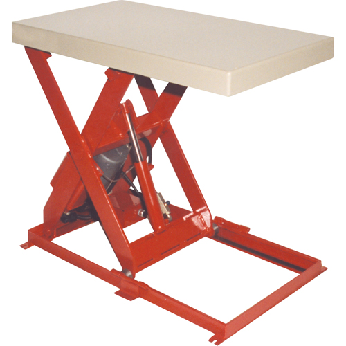 Scissor Lift Table, Steel, 36" L x 20" W, 1100 lbs. Capacity Ontario Packaging