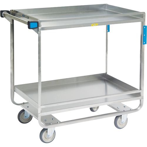 Guard Rail Carts, 2 Tiers, 23" W x 37-1/4" H x 38-5/8" D, 700 lbs. Capacity Ontario Packaging