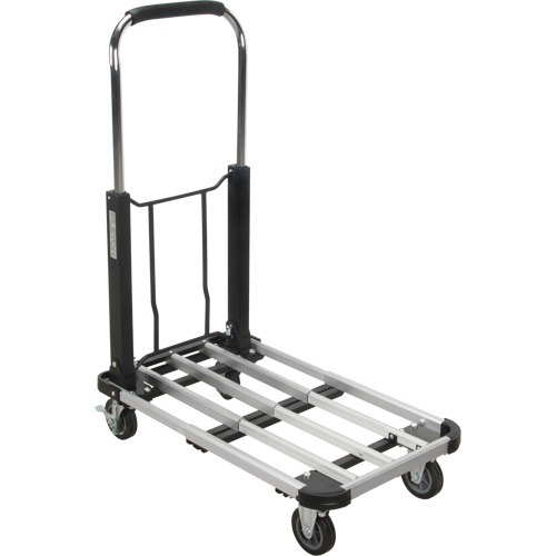 Foldable Platform Trucks, Aluminum, 300 lbs., 28" L x 16" W, 32" High Ontario Packaging