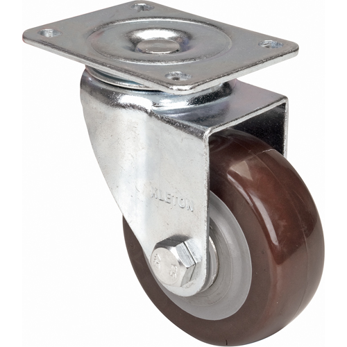 Roulette, Pivotant, 4" (101,6 mm), Polyur&eacute;thane, 440 lb (199,58 kg) Ontario Packaging