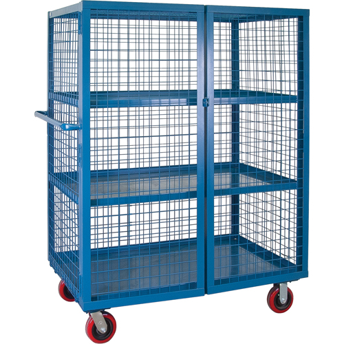 Wire Mesh Truck, 3 Tiers, 51" L x 32" W x 62.5" H, 2400 lbs. Cap. Ontario Packaging