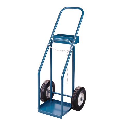 Gas Cylinder Carts, Semi-Pneumatic Wheels, 12" W x 10" L Base, 400 lbs. Ontario Packaging