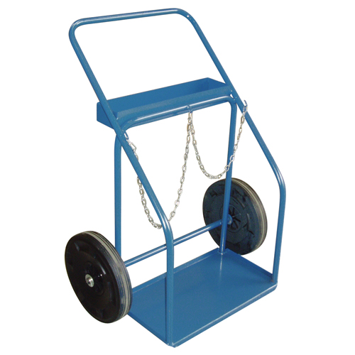 Gas Cylinder Carts, Rubber Wheels, 13" W x 25" L Base, 1000 lbs. Ontario Packaging