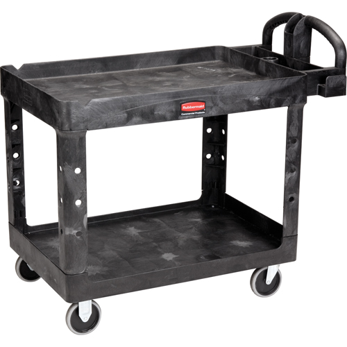 Heavy Duty Utility Cart - 4546-00, 2 Tiers, 26" x 33-1/4" x 55", 750 lbs. Capacity Ontario Packaging