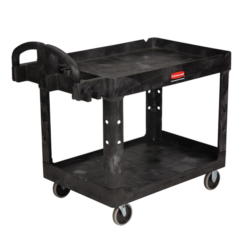 Heavy Duty Utility Cart - 4520-88, 2 Tiers, 25-1/4" x 39" x 44", 500 lbs. Capacity Ontario Packaging