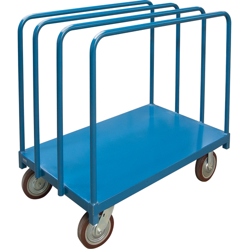 Chariot robuste pour transport de panneaux avec rails &agrave; palier unique, 48" x 30" x 45", Capacit&eacute; 2500 lb Ontario Packaging