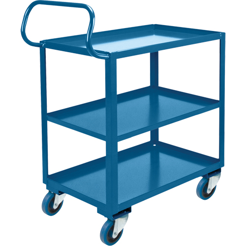 Ergonomic Shelf Truck, 800 lbs. Capacity, Steel, 20" W x 37" H x 32" D, Lip Up Ontario Packaging