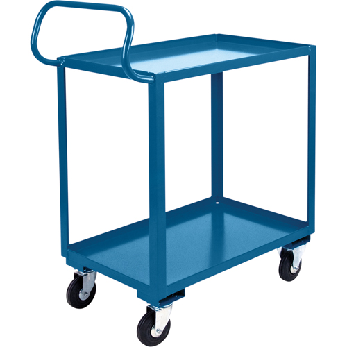 Ergonomic Shelf Truck, 800 lbs. Capacity, Steel, 26" W x 37" H x 38" D, Lip Up Ontario Packaging