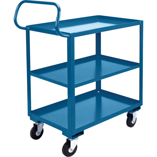Ergonomic Shelf Truck, 800 lbs. Capacity, Steel, 26" W x 37" H x 38" D, Lip Up Ontario Packaging