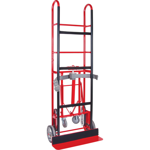 Diable de calibre industriel pour &eacute;lectrom&eacute;nagers, Acier, Capacit&eacute; 850 lb, 24" la x 66" h Ontario Packaging