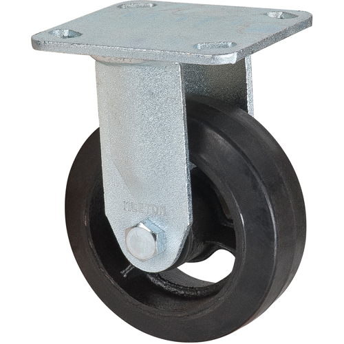 Mold-on Caster, Rigid, 5" (127 mm), Rubber, 440 lbs. (199 kg.) Ontario Packaging