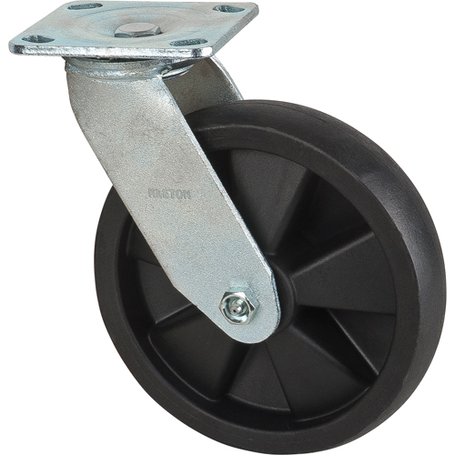 Roulettes haute temp&eacute;rature, Pivotant, 8" (203,2 mm), Nylon, 1000 lb (453 kg) Ontario Packaging