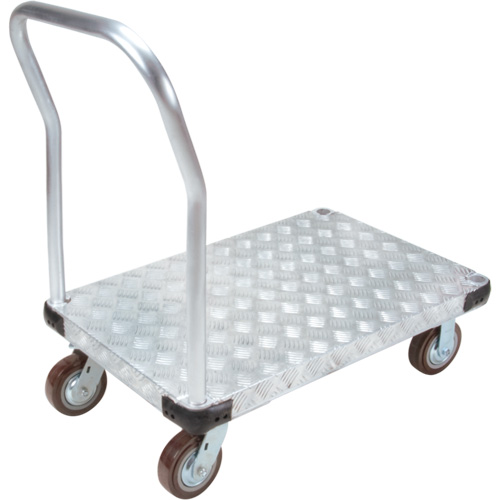 Chariots &agrave; plateforme en aluminium, 24" la x 36" lo, 3400 lb cap, Roues Polyur&eacute;thane Ontario Packaging