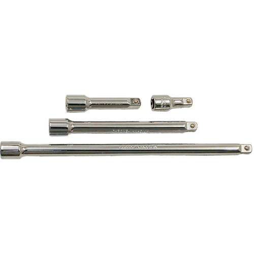Extension Bar Set, 3/8" Drive, Chrome Finish, 4 Pcs Ontario Packaging