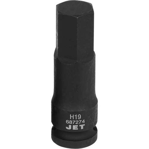 Impact Bit, Hex, 19 mm x 1/2" Drive Ontario Packaging