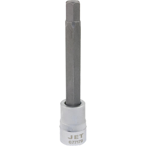 Bit Socket, Hex, 10 mm x 4" L, 3/8" Drive Ontario Packaging
