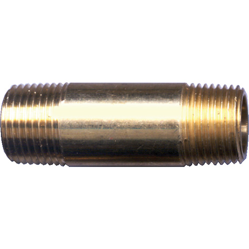 Long Nipple, Brass, 1/4", NPT Ontario Packaging