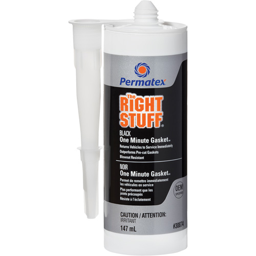 The Right Stuff&reg; Gasket Maker, Cartridge, Black Ontario Packaging