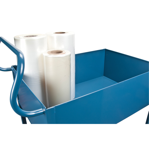 Chariots de service &agrave; bordure profonde, 2 Tiers, 24" la x 47" h x 36" p, Capacit&eacute; 1200 lb Ontario Packaging