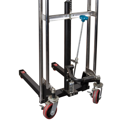 Hydraulic Platform Lift Stacker, Foot Pump Operated, 880 lbs. Capacity, 60" Max Lift Ontario Packaging