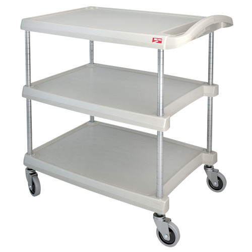 myCart Utility Cart, 3 Tiers, 20" x 35-1/2" x 30", 400 lbs. Capacity Ontario Packaging