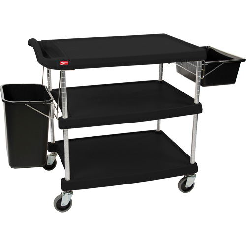 myCart Utility Cart, 3 Tiers, 20" x 35-1/2" x 30", 400 lbs. Capacity Ontario Packaging