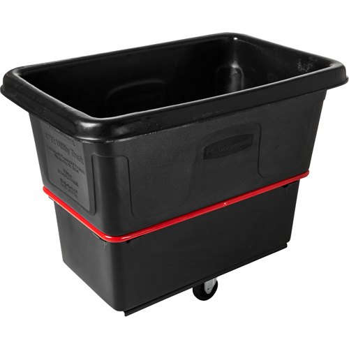 Chariot cubique utilitaire &agrave; usage intensif, Plastique recycl&eacute; noir, 43-1/4" lo x 28" la x 33-3/4" h, Volume 12 pi³, Capacit&eacute; 800 lb Ontario Packaging