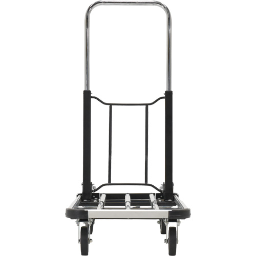 Fold-Up Platform Truck, Stainless Steel, 300 lbs., 28" L x 16" W, 33-1/2" High Ontario Packaging