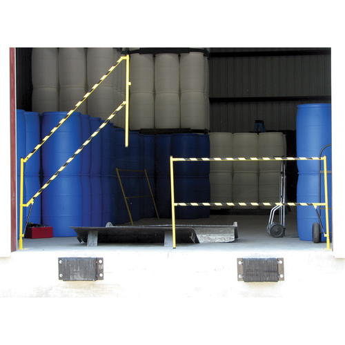 Barri&egrave;re &agrave; bascule de s&eacute;curit&eacute;, Simple, 6' lo x 42-5/8" h d&eacute;ploy&eacute; Ontario Packaging