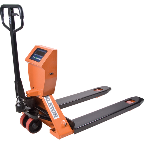 Digital Scale Pallet Truck, 44.5" L x 21.25" W, 4400 lbs. Cap. Ontario Packaging