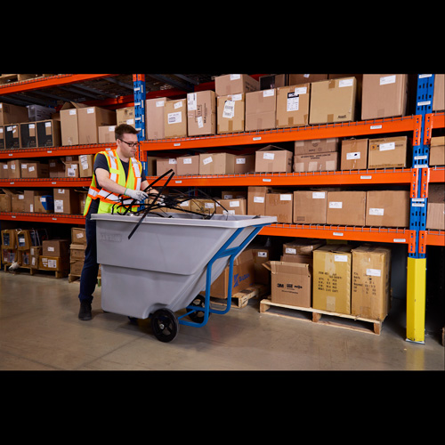 Tilt Truck, Polyethylene, 0.625 cu. yd., 850 lbs. Load Capacity Ontario Packaging