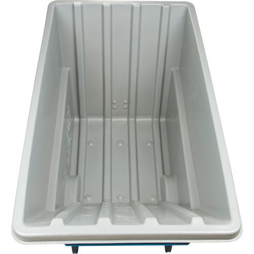 Chariot basculeur en acier, Poly&eacute;thyl&egrave;ne, 1,1 vg³, Capacit&eacute; de charge de 1250 lb Ontario Packaging