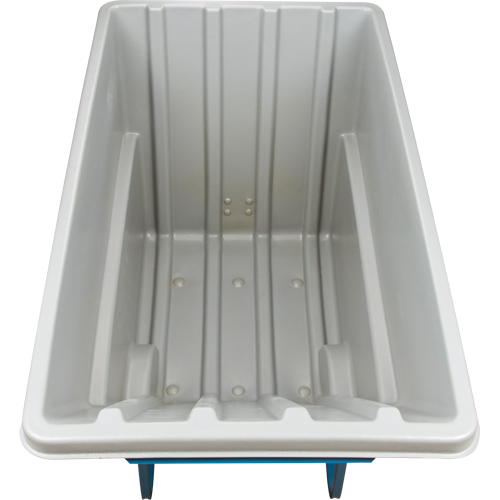 Chariot basculeur en acier, Poly&eacute;thyl&egrave;ne, 1,1 vg³, Capacit&eacute; de charge de 2000 lb Ontario Packaging