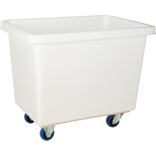 Tapered Wall Box Truck, White Polyethylene, 33" L x 20" W x 29" H, 7 cu. ft. Volume, 600 lbs. Capacity Ontario Packaging