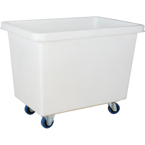 Tapered Wall Box Truck, White Polyethylene, 39" L x 27" W x 31" H, 12 cu. ft. Volume, 600 lbs. Capacity Ontario Packaging