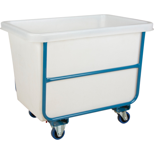 Tapered Wall Box Truck, White Polyethylene, 39" L x 27" W x 31" H, 12 cu. ft. Volume, 1000 lbs. Capacity Ontario Packaging